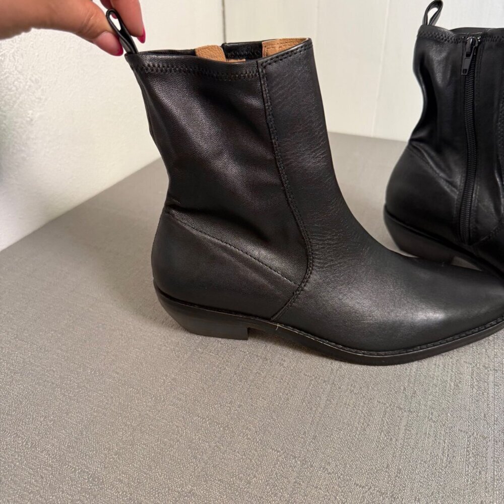 Madewell The Idris Ankle Boot Leather NX431 Academia Biker Classic Timeless - Picture 11 of 14